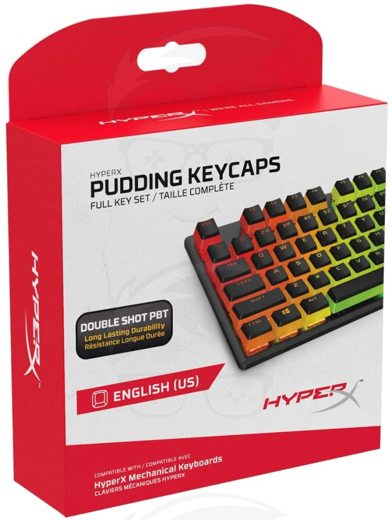 HyperX Pudding Keycaps - (White/black) HyperX Pudding Keycaps - (White/black)